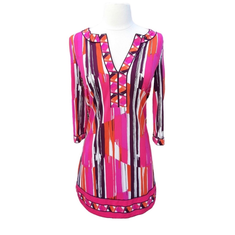 BCBG Max Azria Colorful Soft Stretch Shift Dress